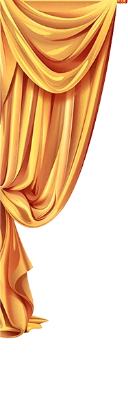 gold curtain left